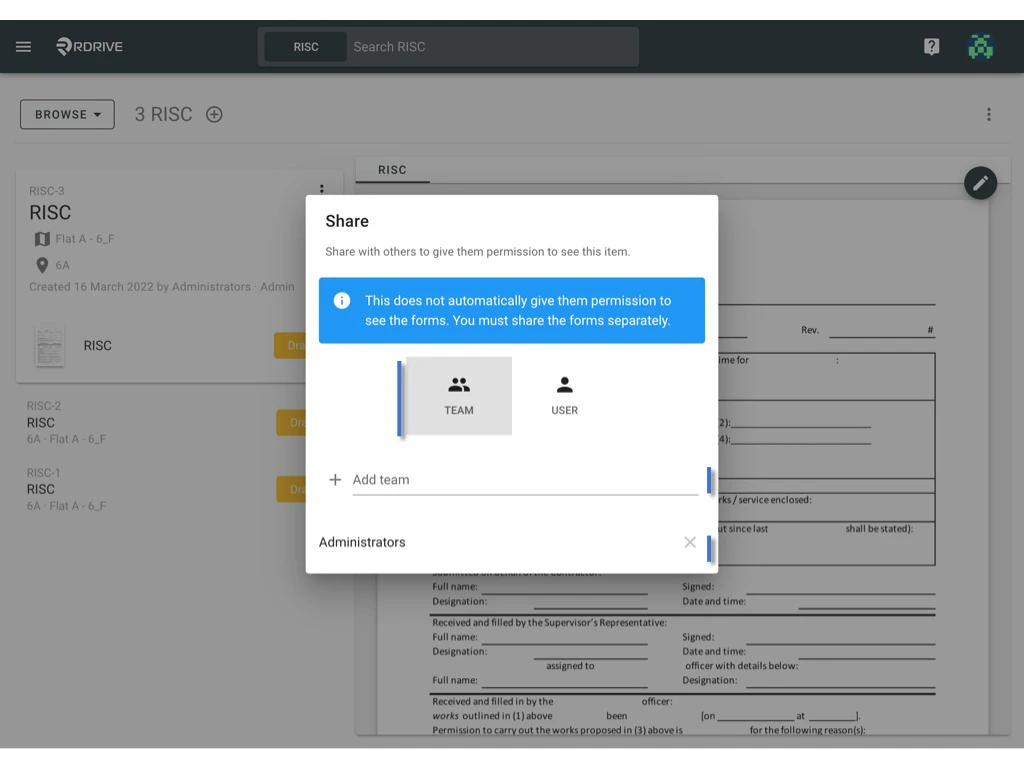 How to share a Process/Checklist with other users?