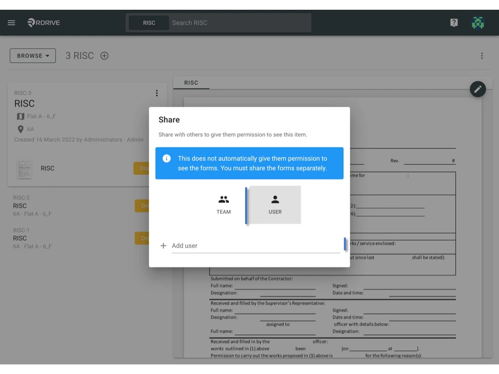 How to share a Process/Checklist with other users?