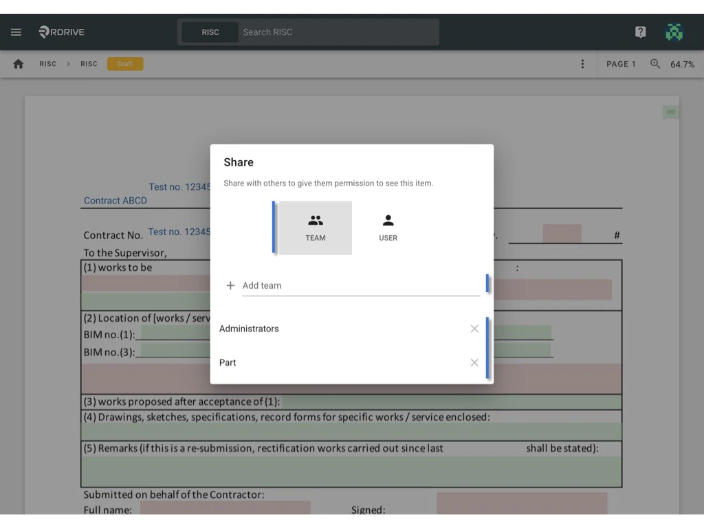 How to share a Process/Checklist with other users?