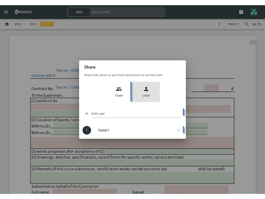 How to share a Process/Checklist with other users?