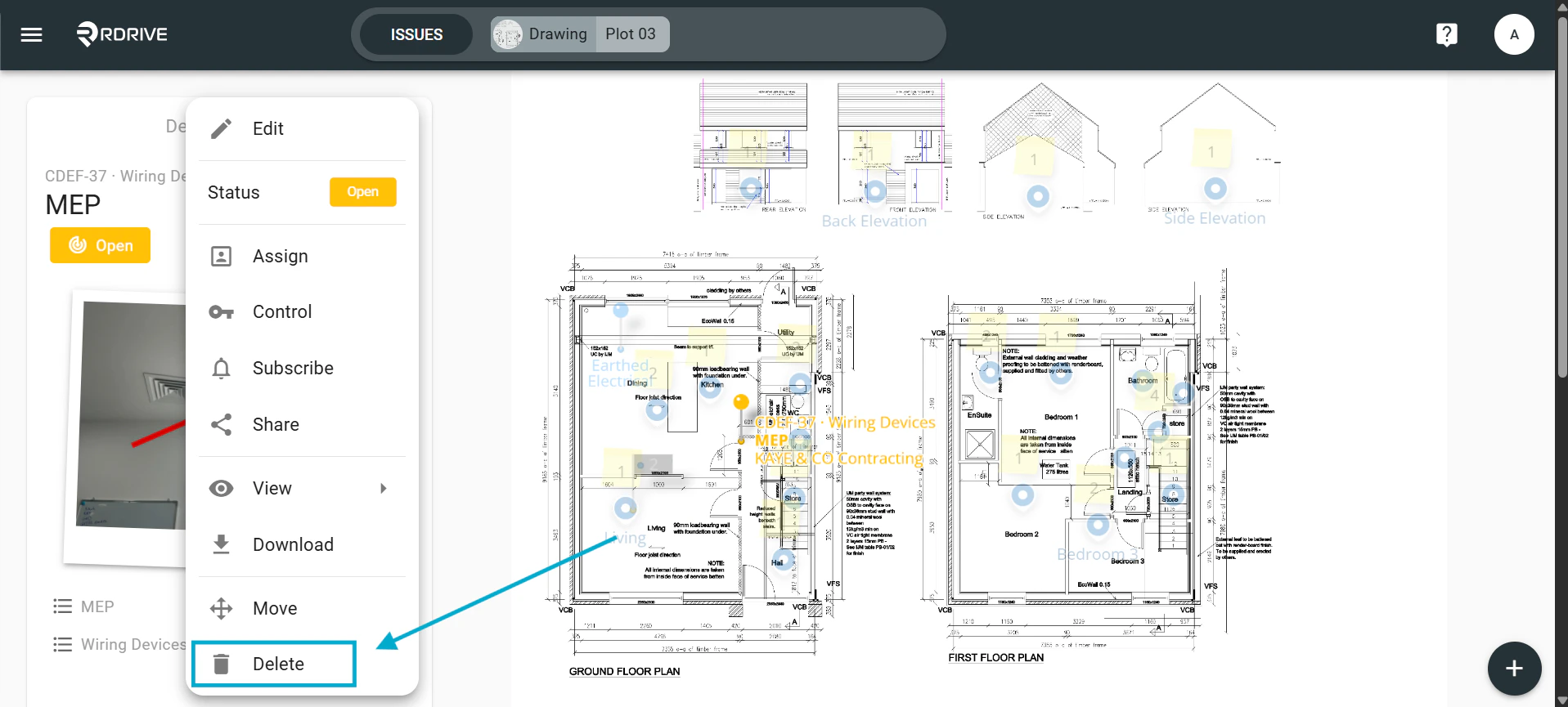How to delete an issue/defect/record