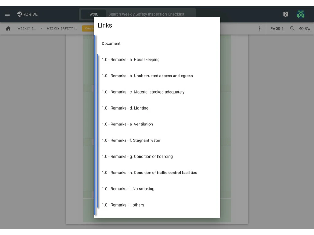 How to link Issues/Processes to a Form?