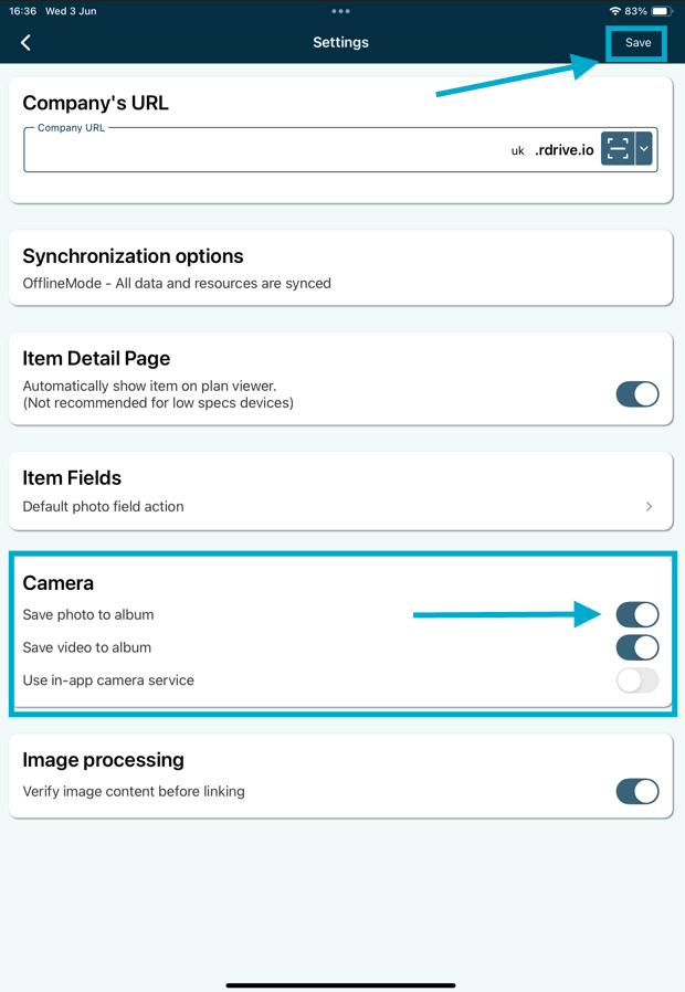 Can I save the media I captured from the APP?