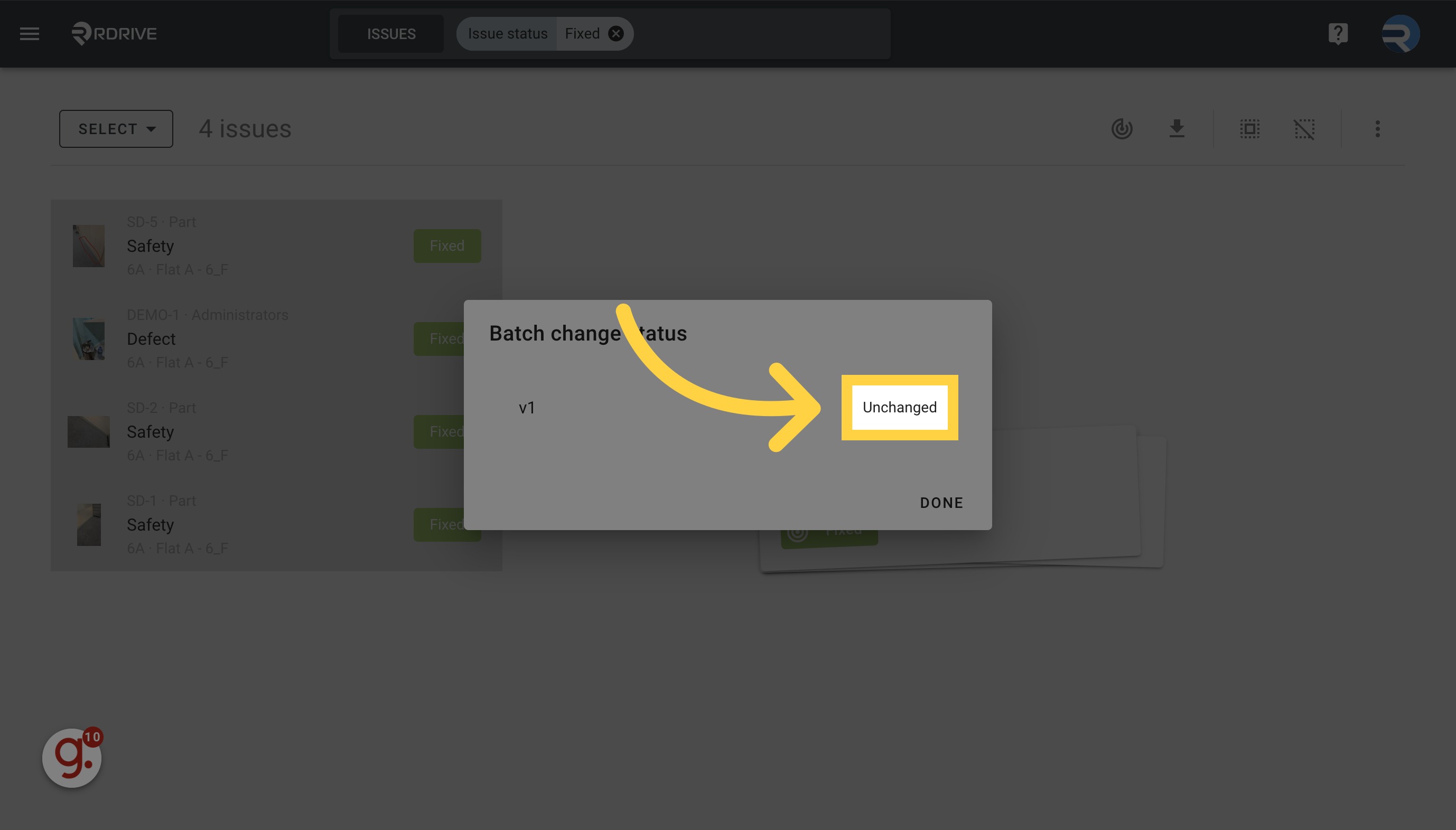 How to batch change issue status?