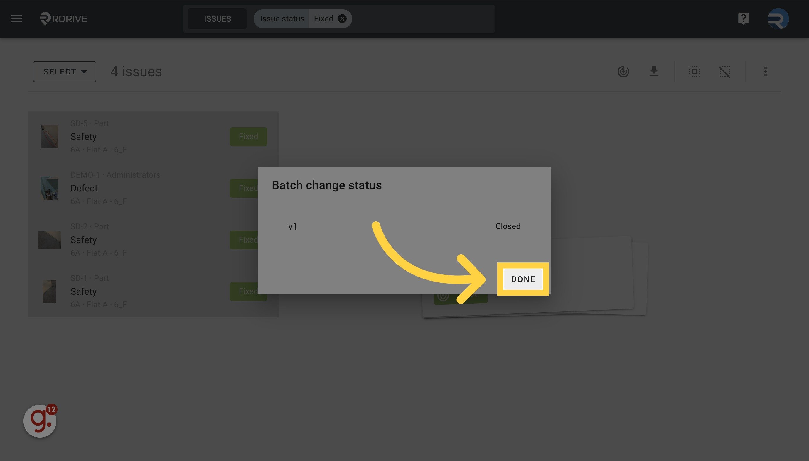 How to batch change issue status?