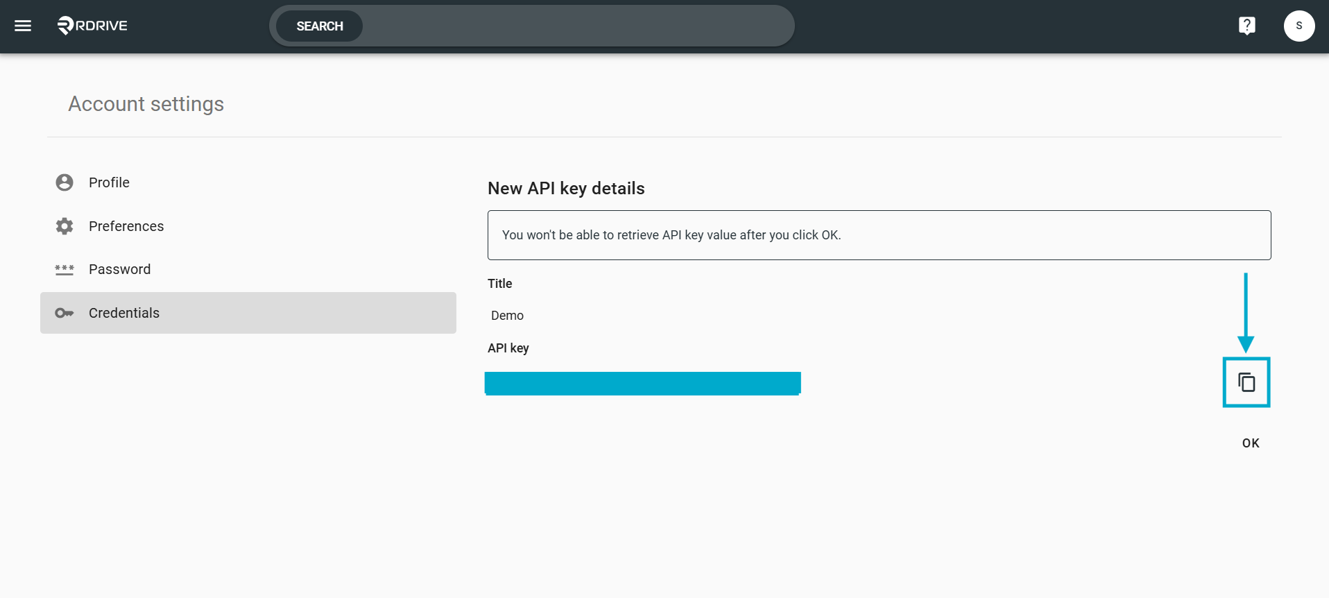 How to get my API key?