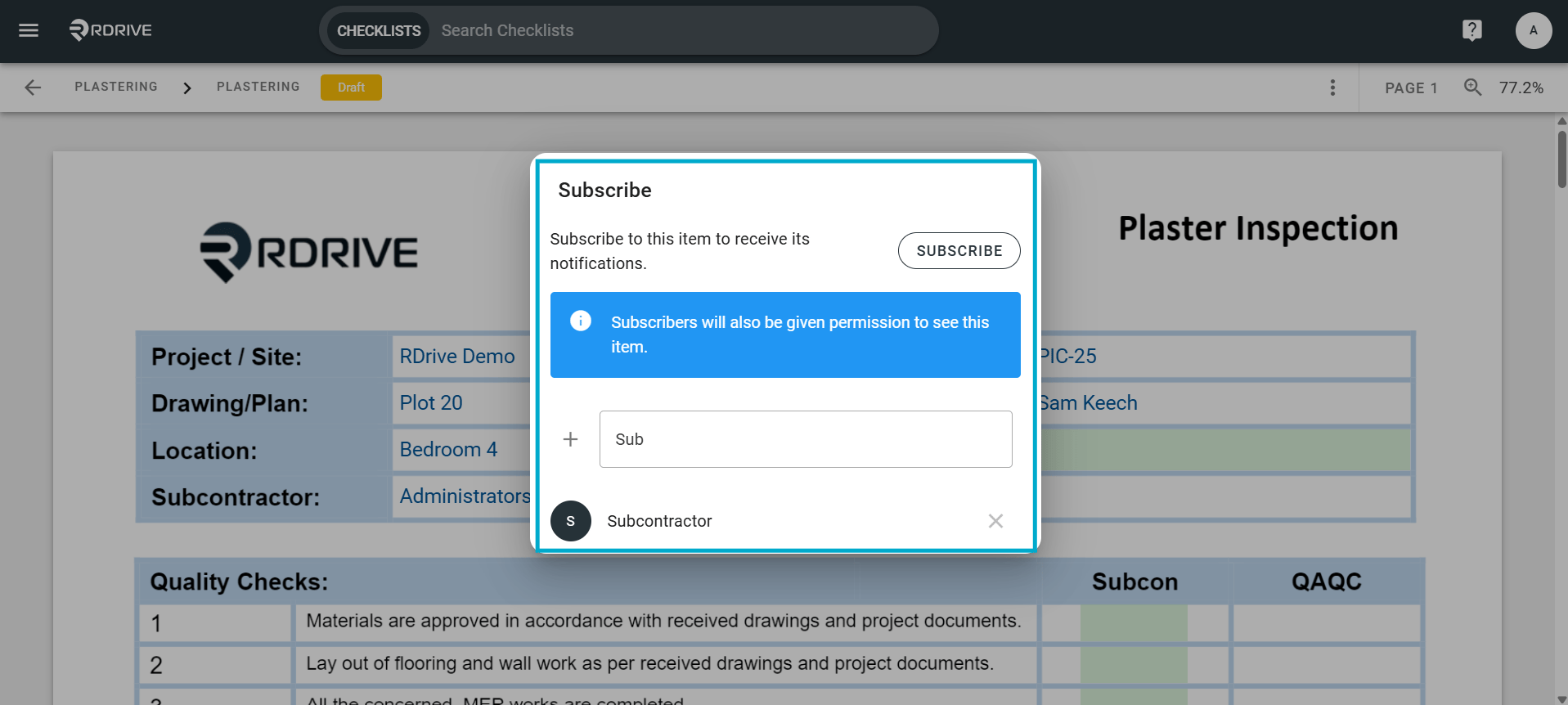 How do I Subscribe others to a Form?
