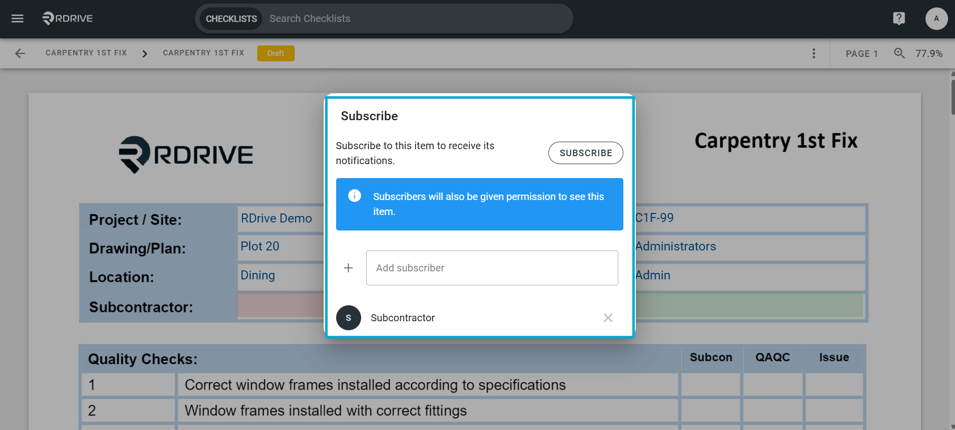 How do I Subscribe others to a Form?