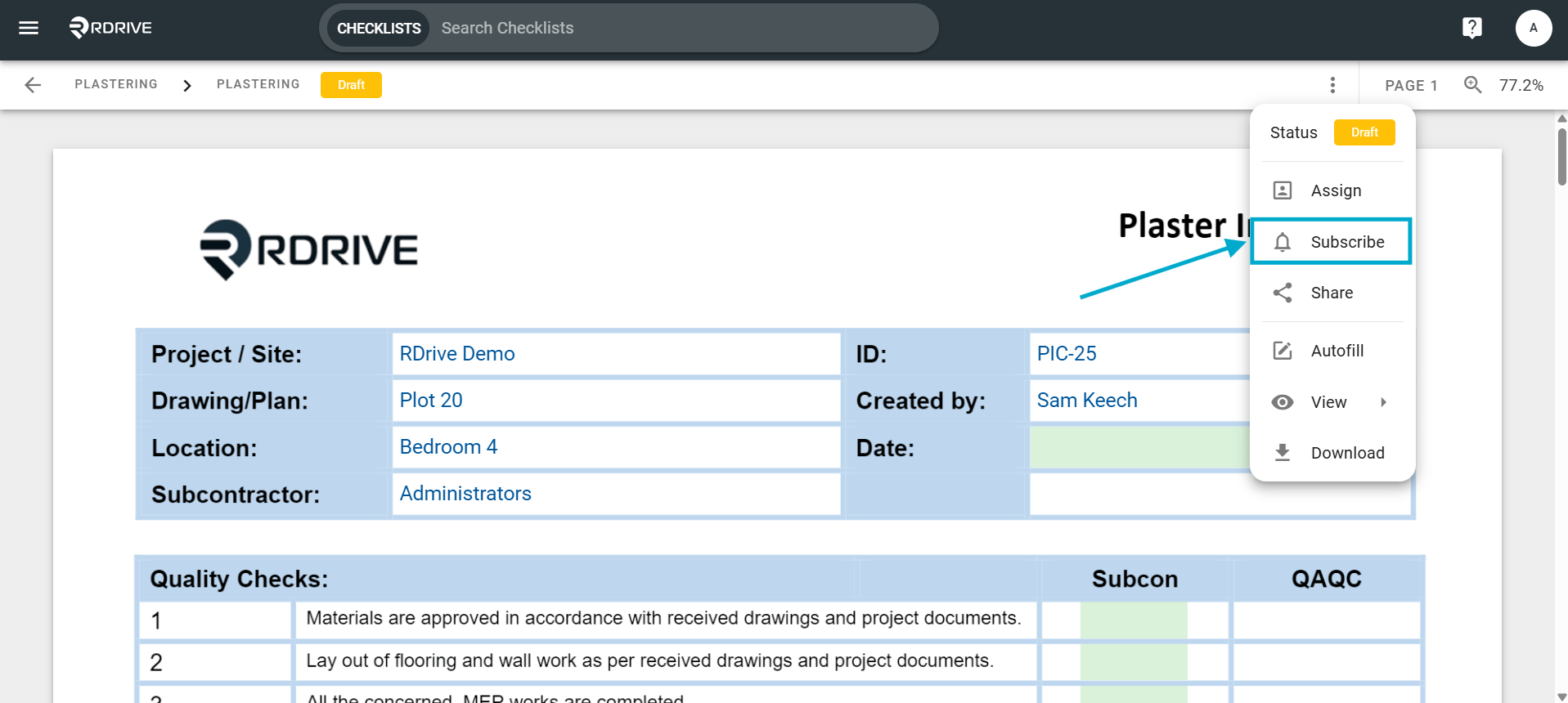 How do I Subscribe others to a Form?