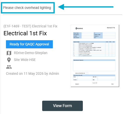 Can I reply to a comment on the form?