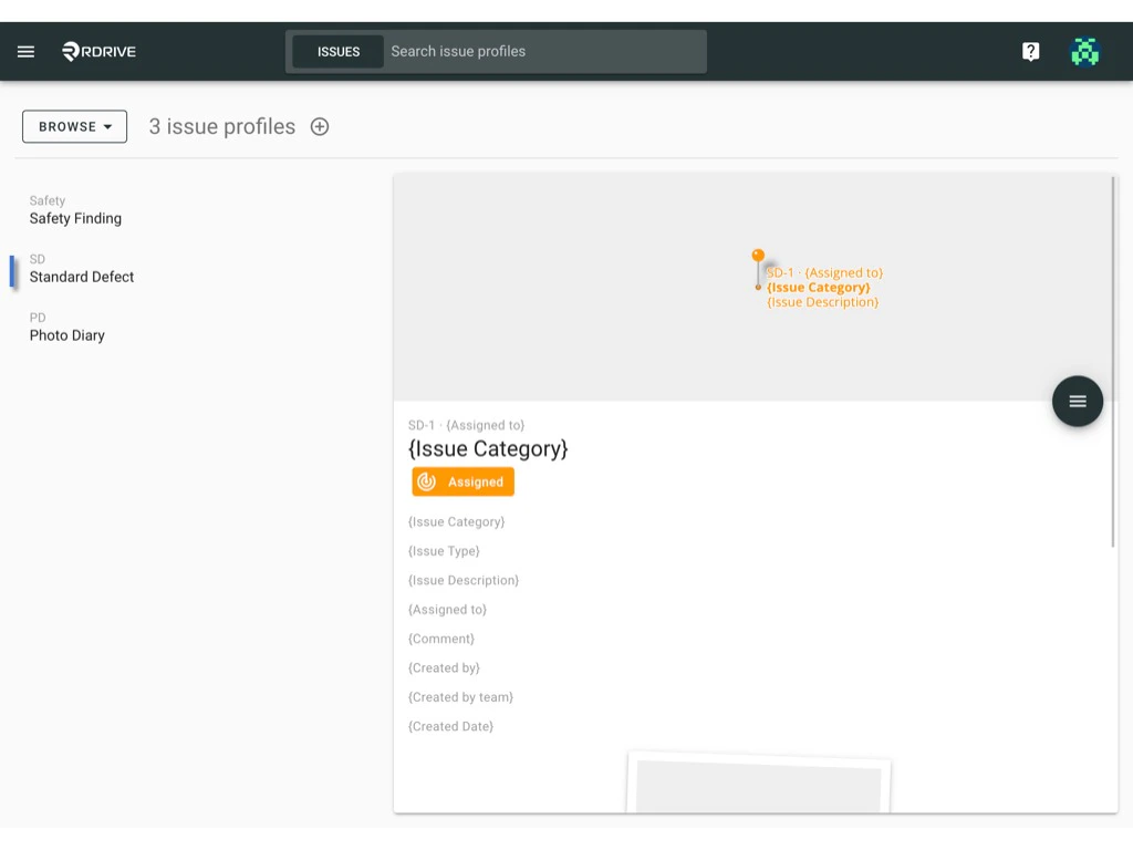 Add a new Issue Profile