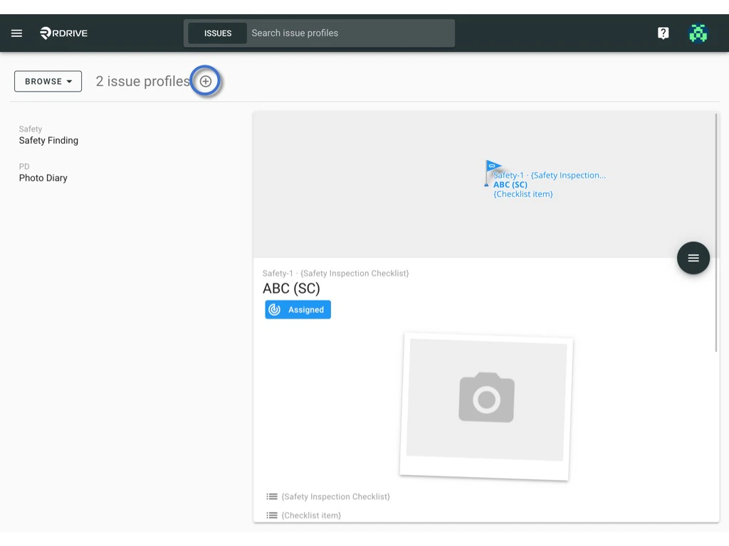 Add a new Issue Profile