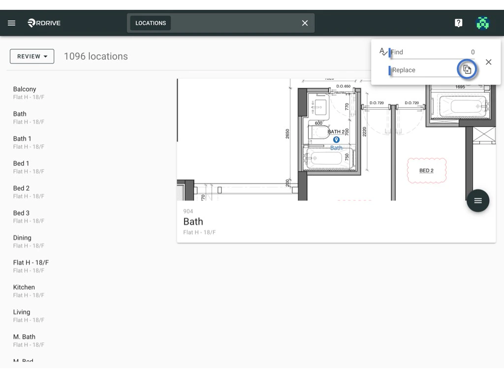 Edit / Delete the location pin(s)