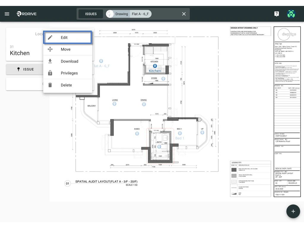 Edit / Delete the location pin(s)