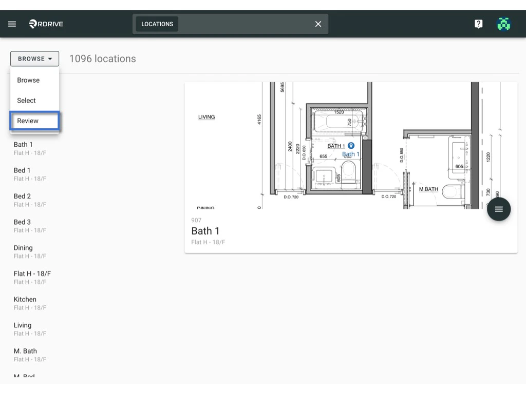 Edit / Delete the location pin(s)