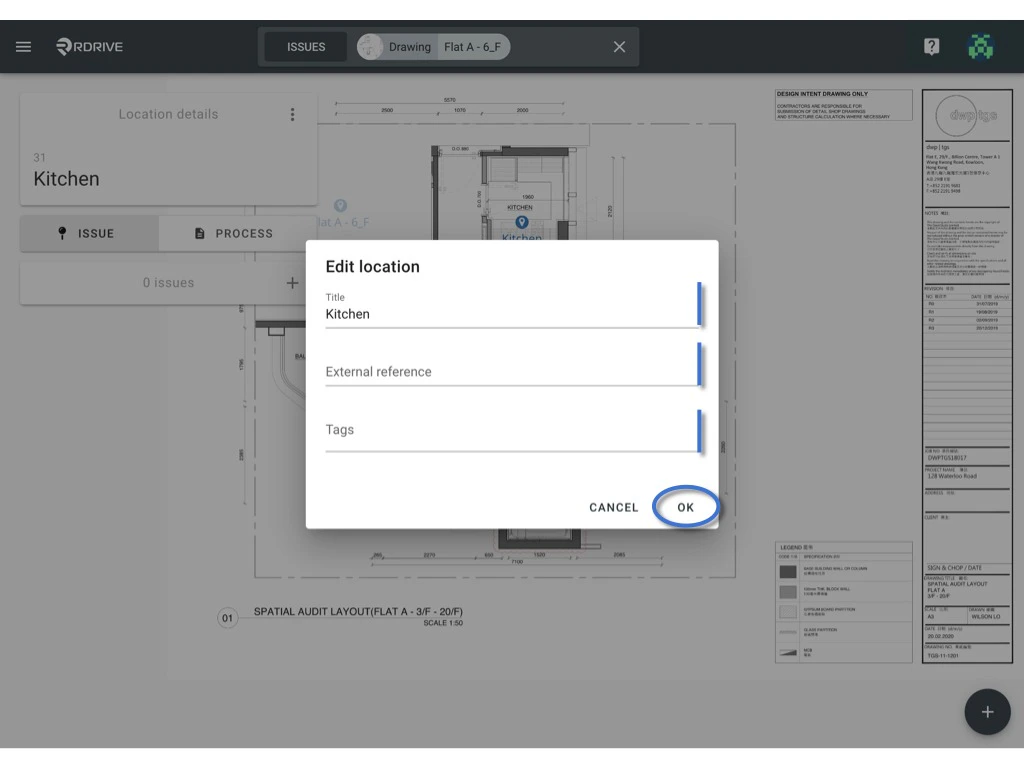 Edit / Delete the location pin(s)