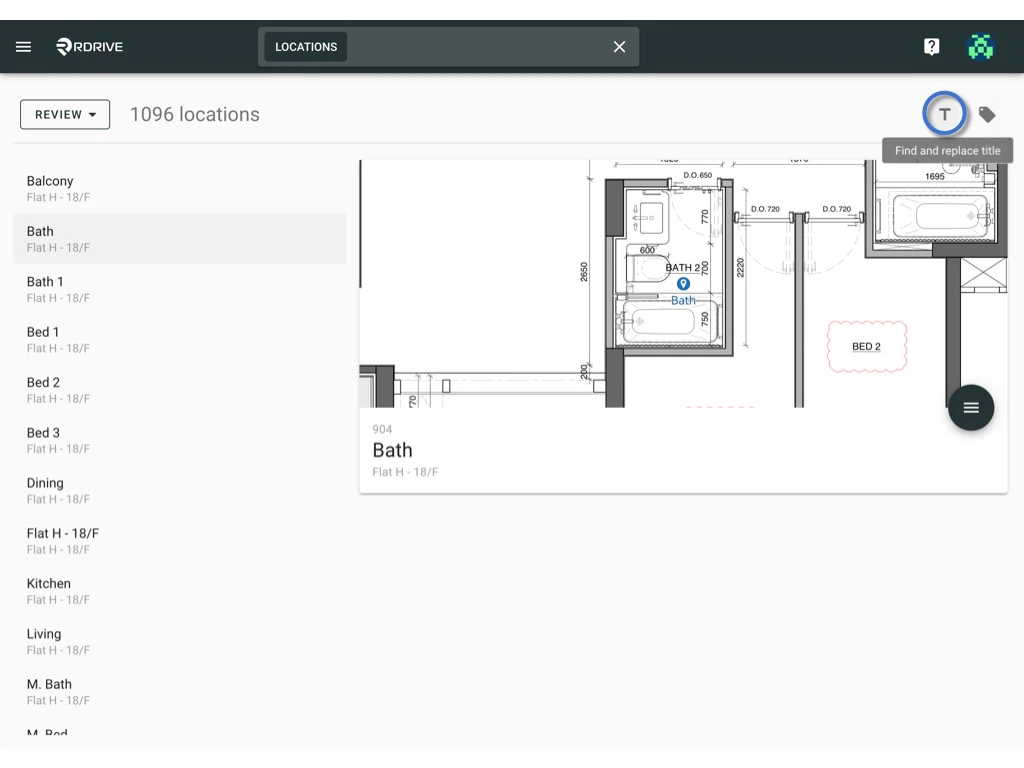 Edit / Delete the location pin(s)