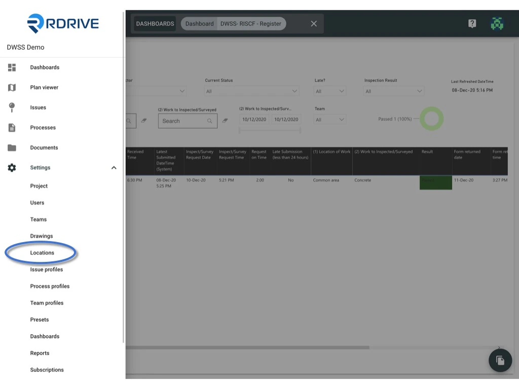 Edit / Delete the location pin(s)