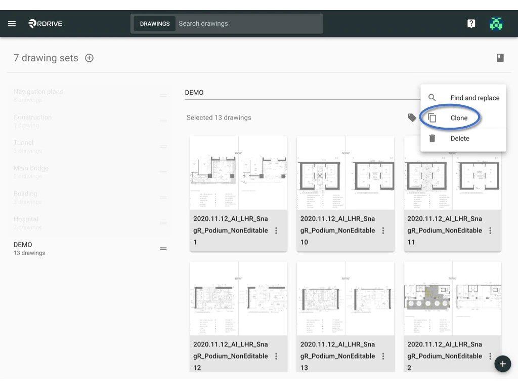 How to Clone a Drawing(s) / Drawing Set?