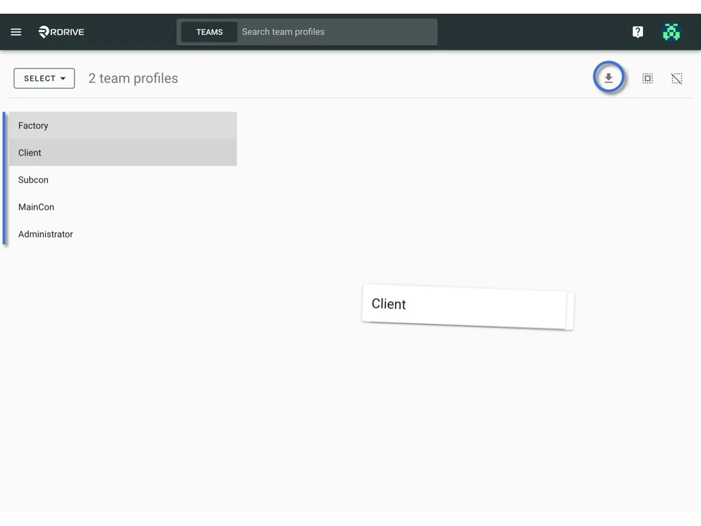 Manage the Team profile