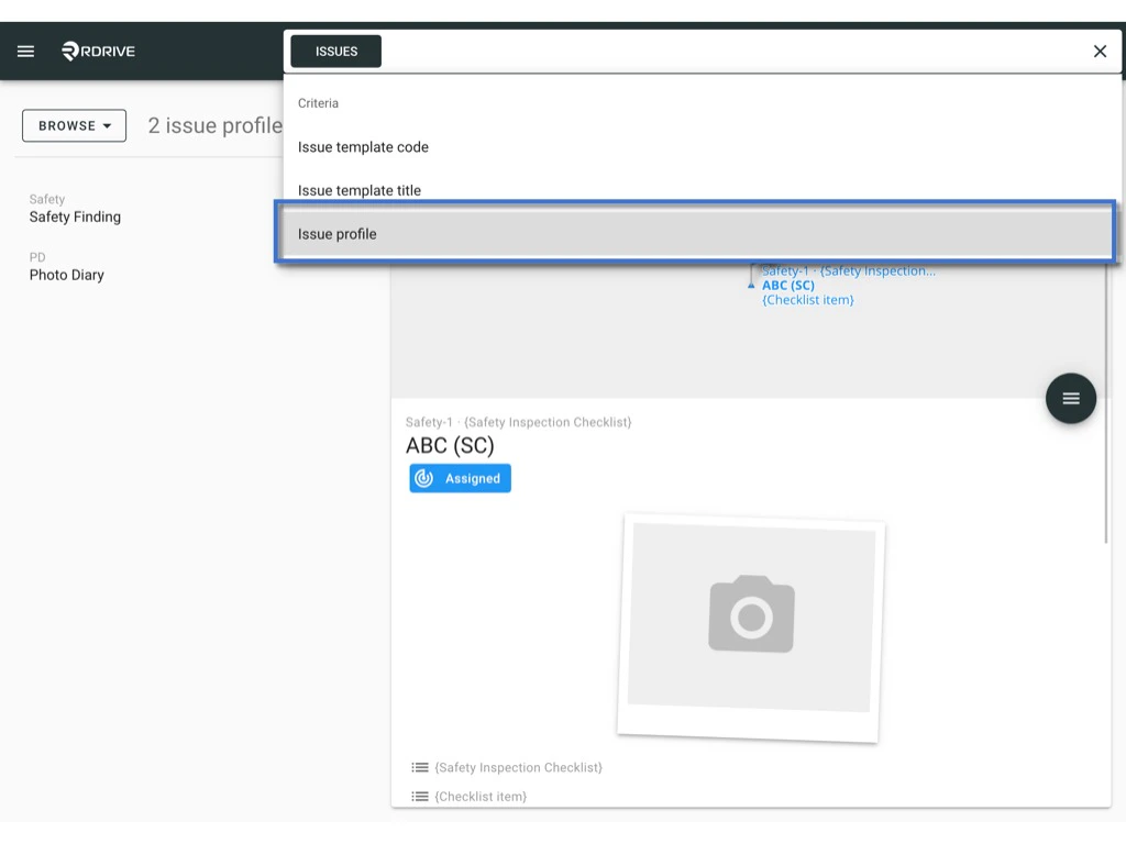 Enable a disabled Issue profile
