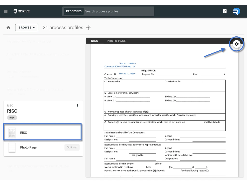 Assignment rule - Process profile