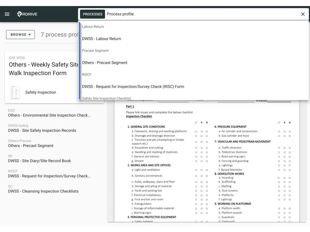 Enable a disabled Process profile