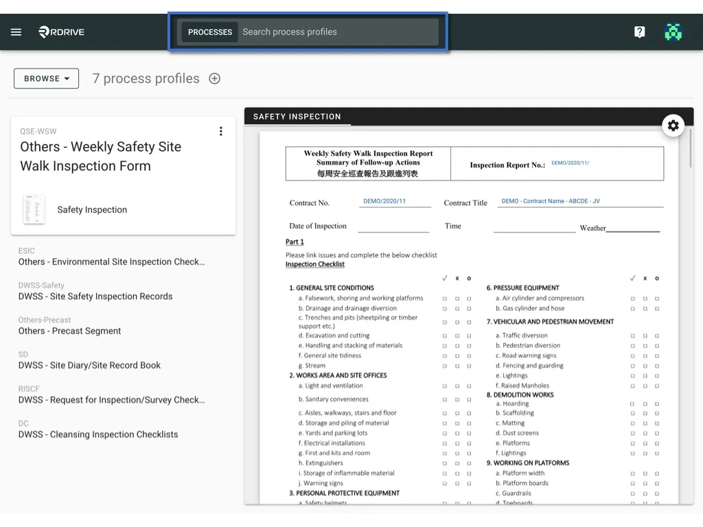 Enable a disabled Process profile