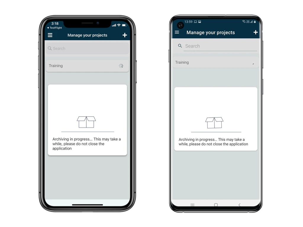 How to export project (database + files) to send to SnagR?