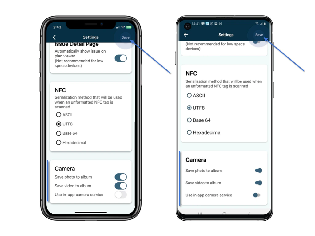 Can I save the media I captured from the APP?