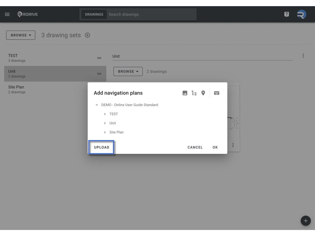 Creating and Managing a Navigation Plan in RDrive