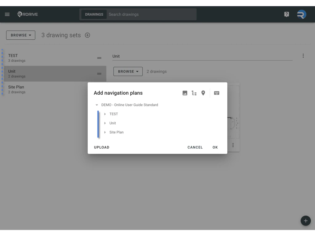 Creating and Managing a Navigation Plan in RDrive