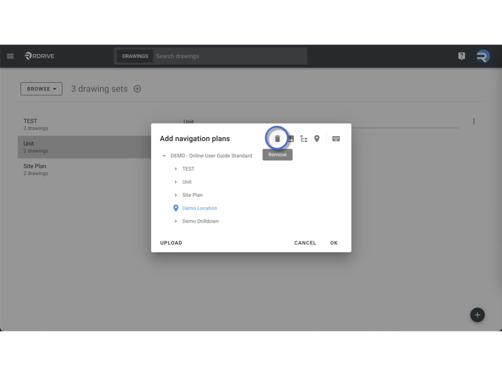 Creating and Managing a Navigation Plan in RDrive