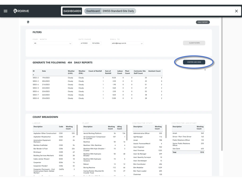Generate a Site Daily Report