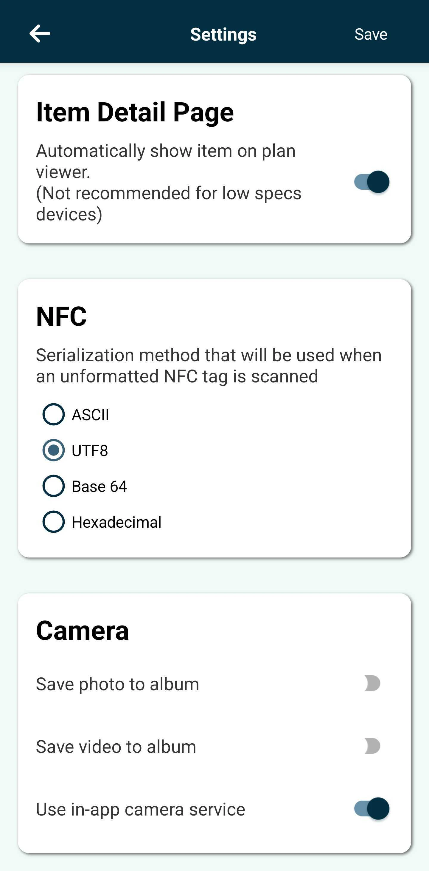 In-App Camera Function & Reducing Image Quality