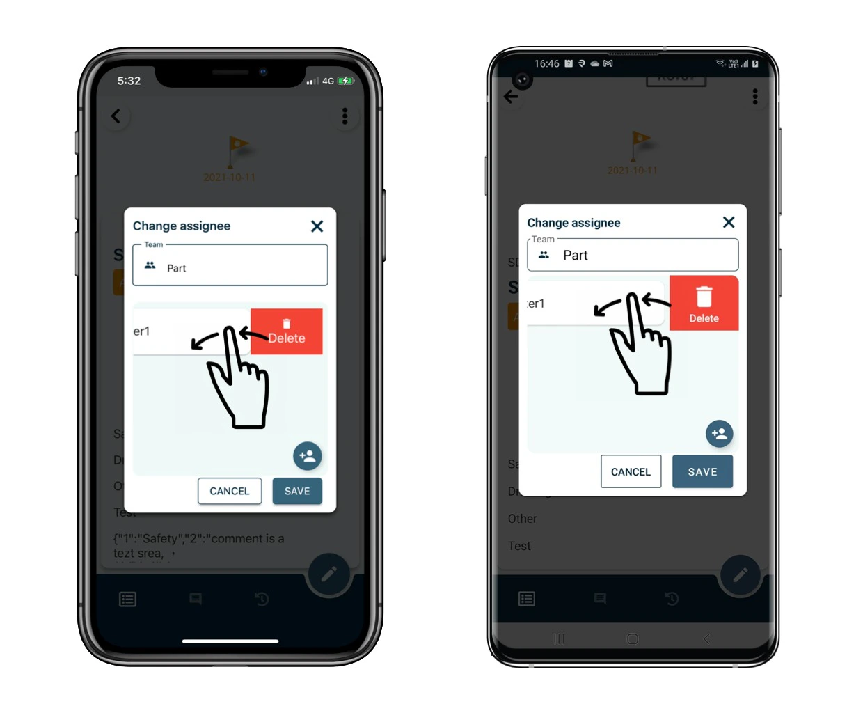 How to assign the issue/record to others?