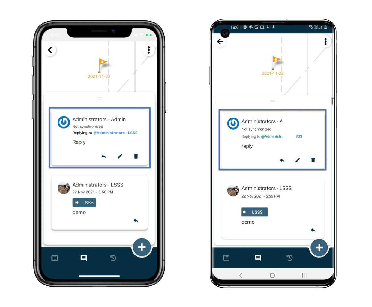 How to reply to a comment on an issue/record?