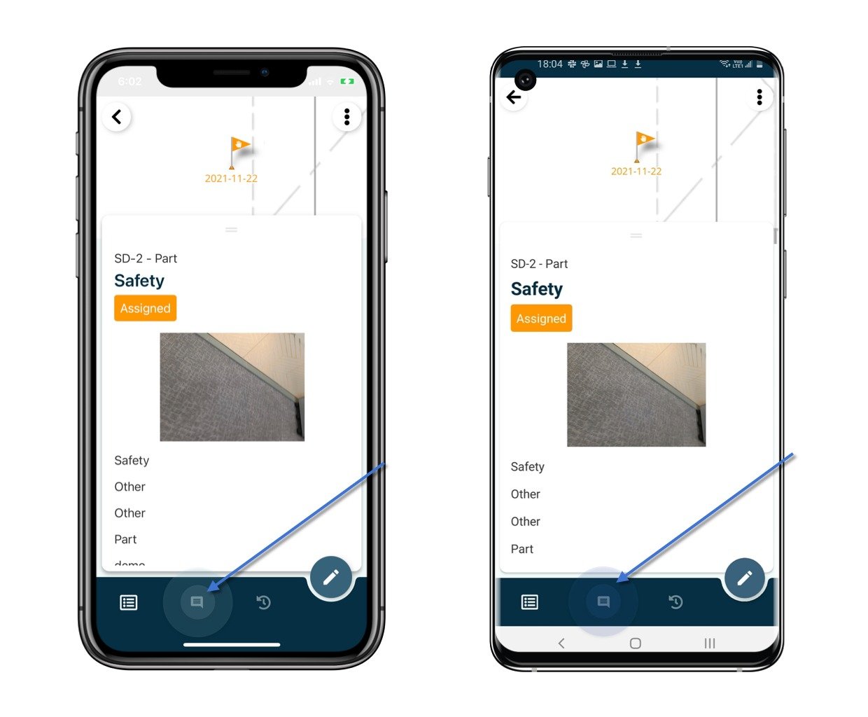 How to add a comment to the issue/record via APP?