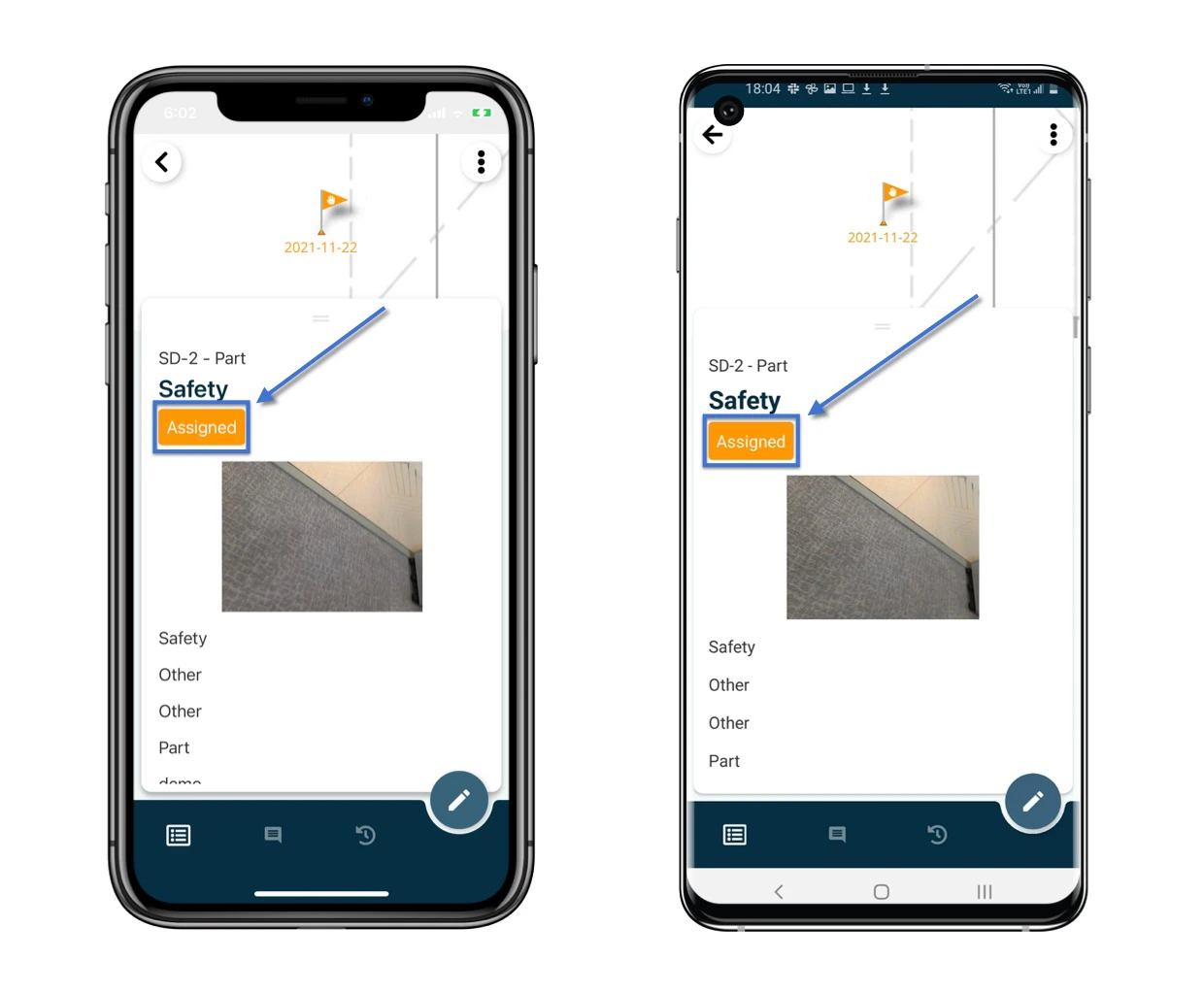 How to update issues? (APP)