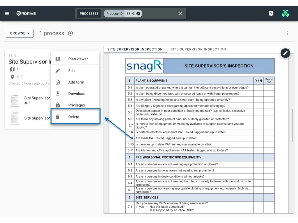 Can I Delete a Process?