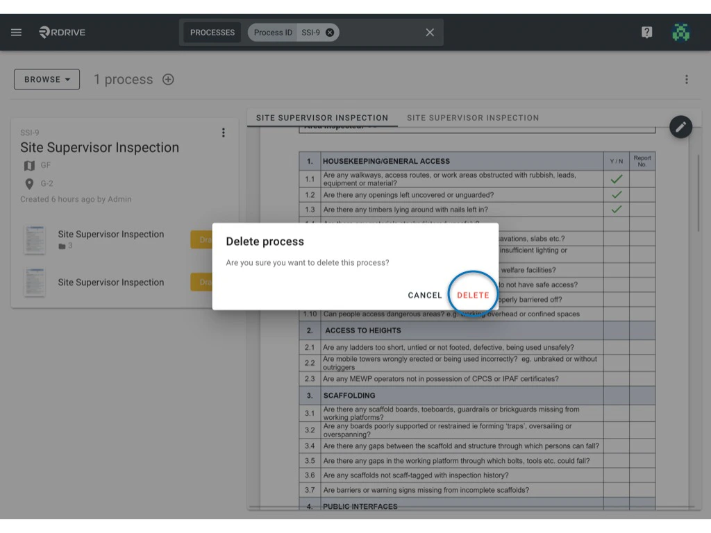 Can I Delete a Process?
