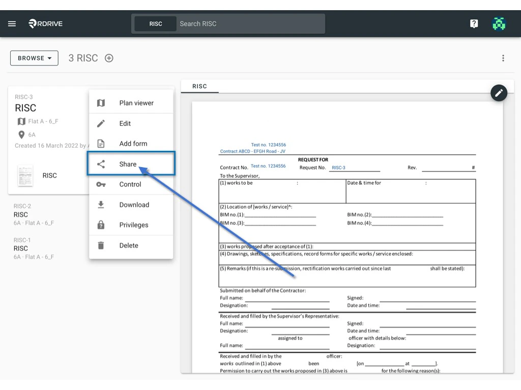 How to share a Process/Checklist with other users?