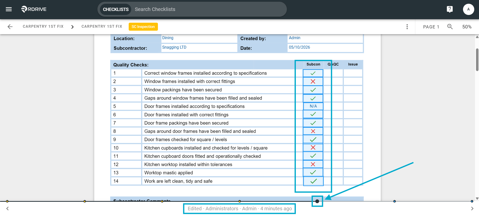 Can I track Changes/History in a form?