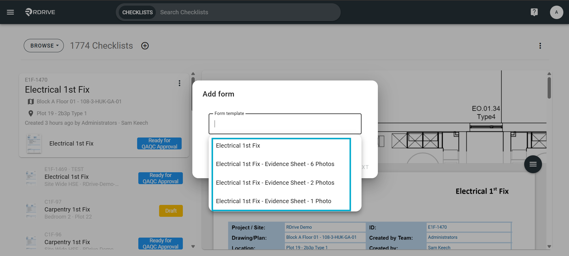 How to add an Additional Form to a Process/Checklist?