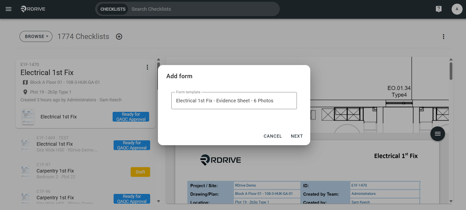 How to add an Additional Form to a Process/Checklist?