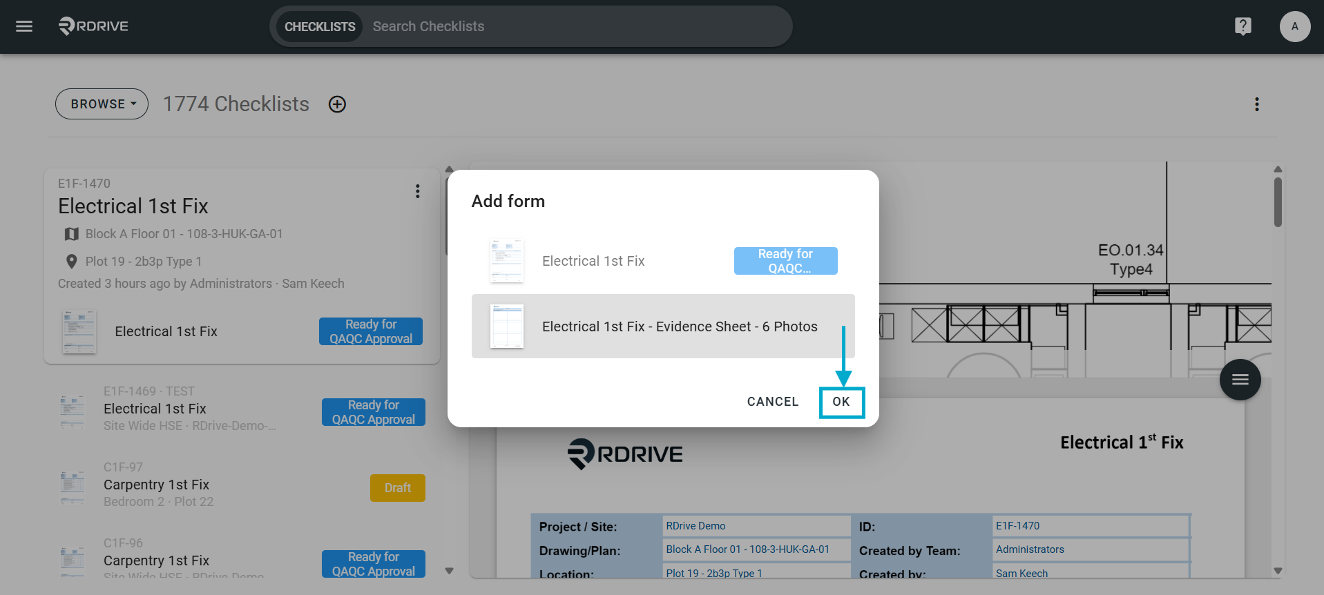How to add an Additional Form to a Process/Checklist?