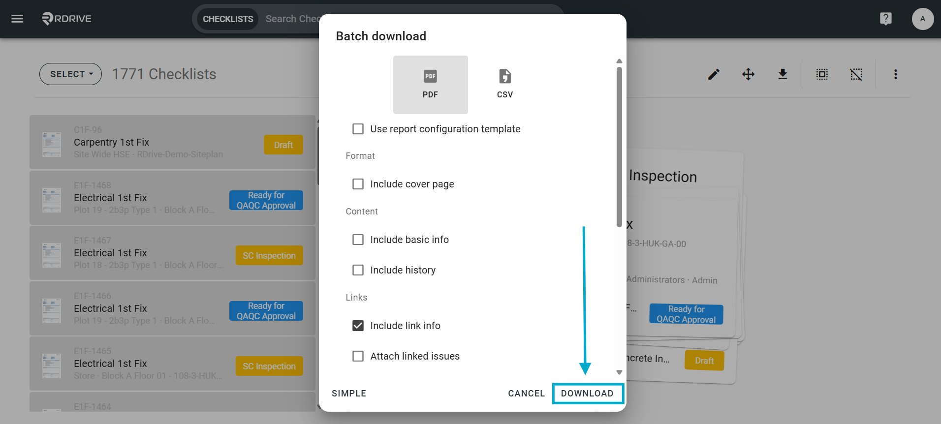 Can I export the entire process as PDF?
