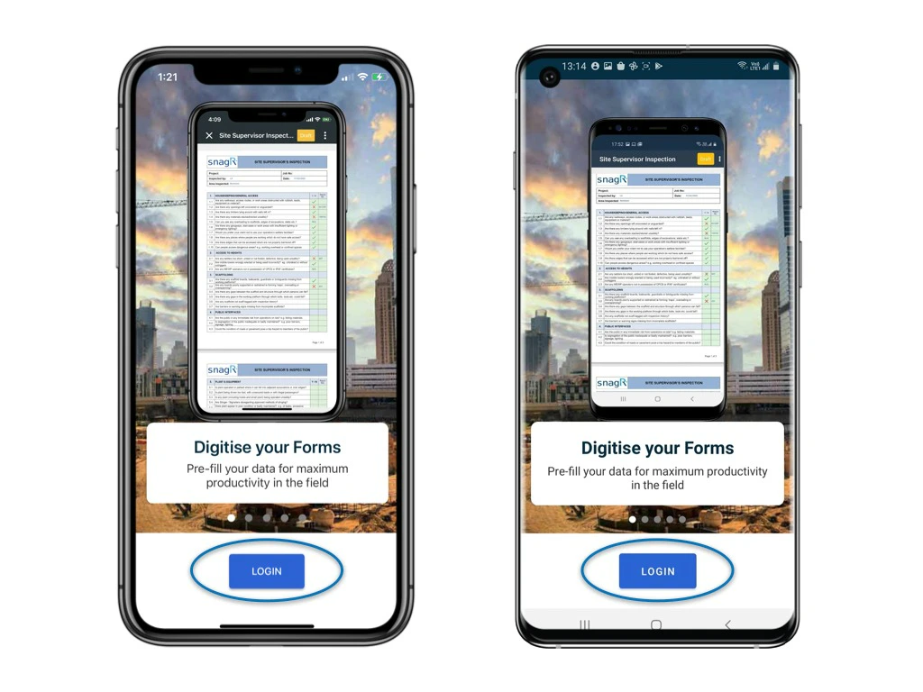 How do I download project on the mobile app?