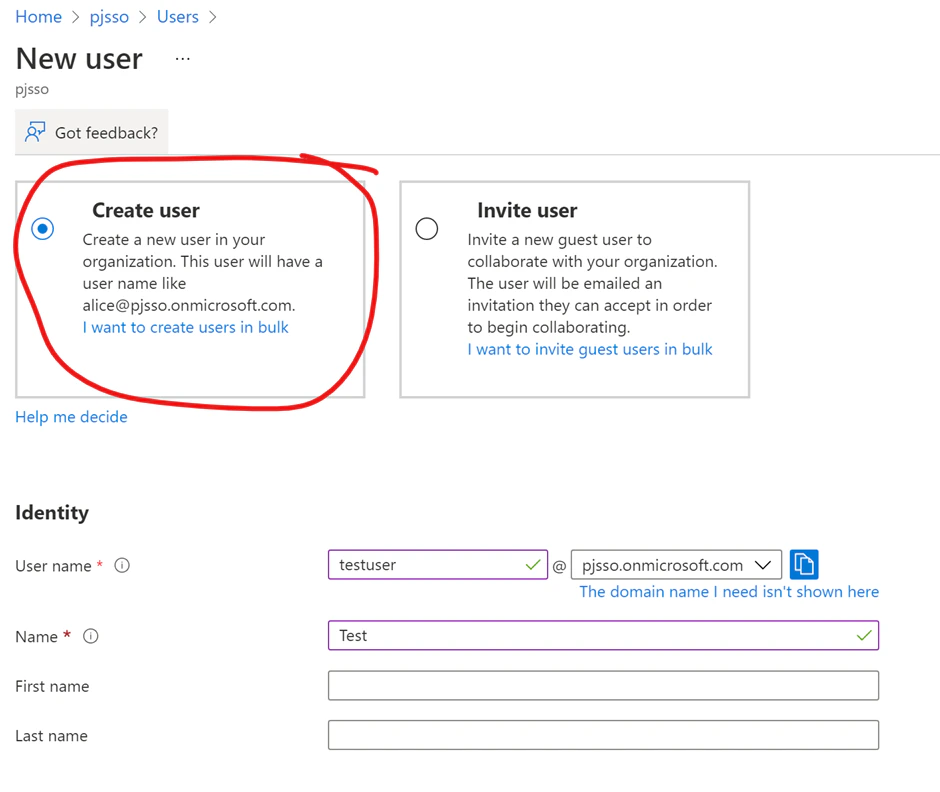 Setting up SSO - Azure AD