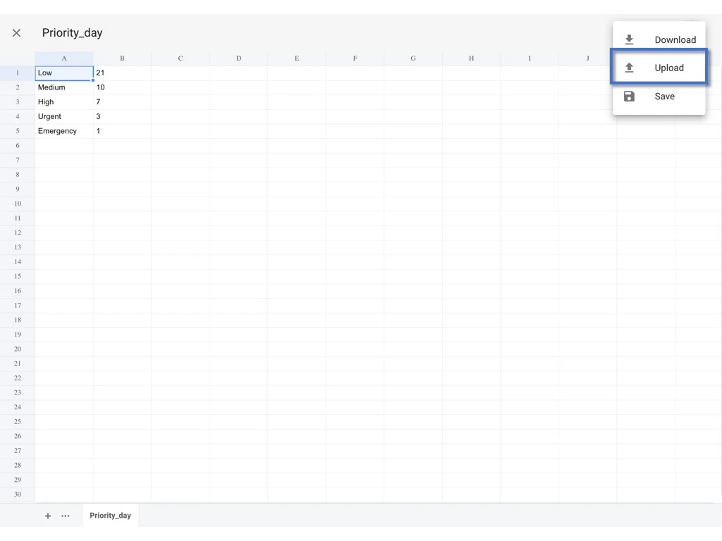 How to edit a preset spreadsheet? (Company level)